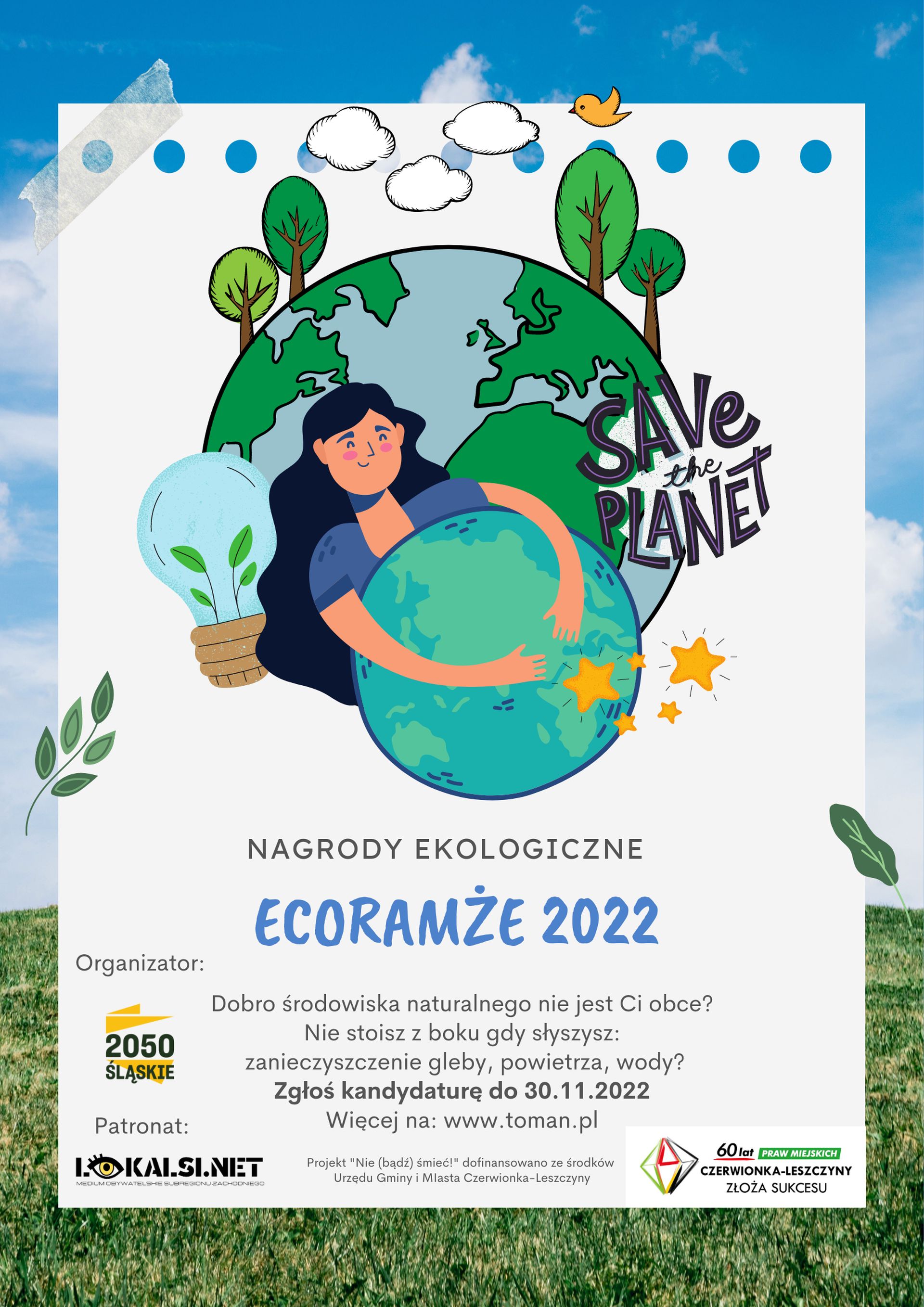 Plakat konkursu EKORamże 2022